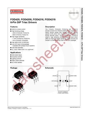 FOD4216TV datasheet  